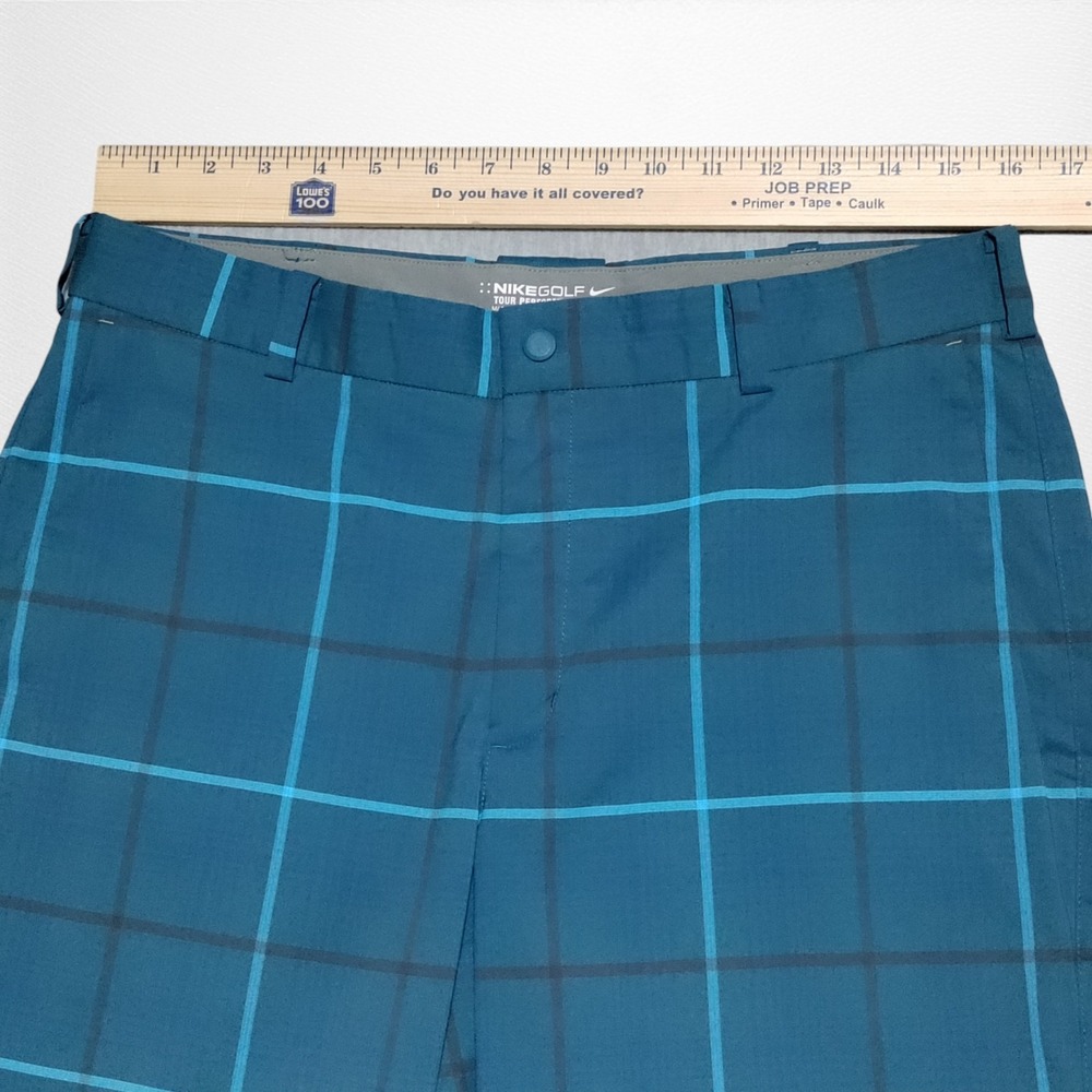 Nike Golf Tour Performance Pants Mens 32x32 Plaid Dri-FIT Stretch Preppy - Picture 9 of 15